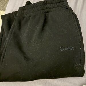 Men's Black Elastic Waist Jogger Pants